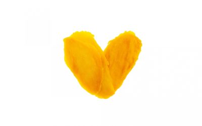 What are the properties of dried mango for the body